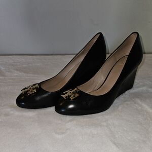 Tory Burch black wedges